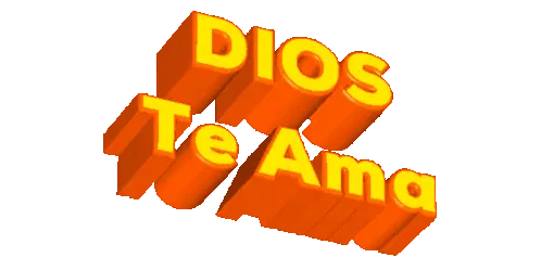 Dios Te Ama: Letras 3D Animadas