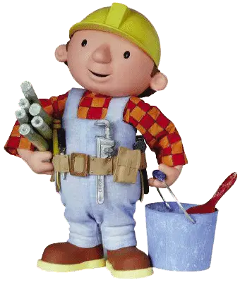 Bob The Builder with Tools and Bucket Sticker