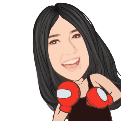 Via Vallen Smiling Boxer Fight Sticker