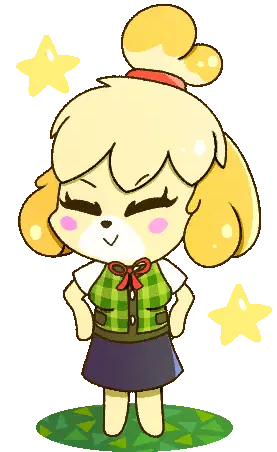 Isabelle Animal Crossing Happy Sticker