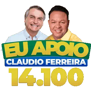 Eu Apoio Claudio Ferreira 14100 com Bolsonaro