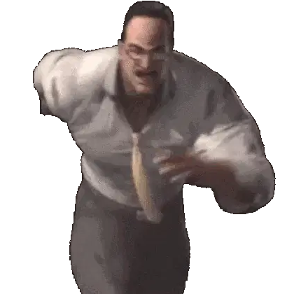 Senator Armstrong Running Animated Sticker