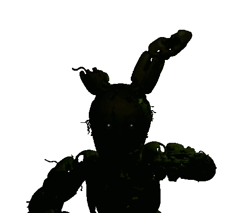 FNAF Springtrap Creepy Bunny Zoom Sticker
