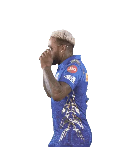 Fabian Allen Mumbai Indians Cricket Pose Sticker