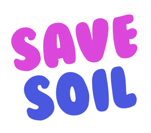 Save Soil Hippie Logo Sticker