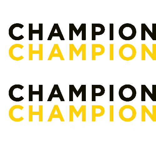 Champion Animated Text Sticker for Golf