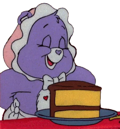 Share Bear with Cake - Care Bears Sticker