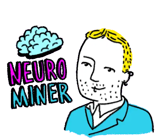 Neuro Miner Schmidt & Steffen Happy Flying Sticker