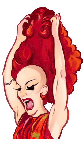 Sasha Velour Wig Snatch by Ibtrav Artworks