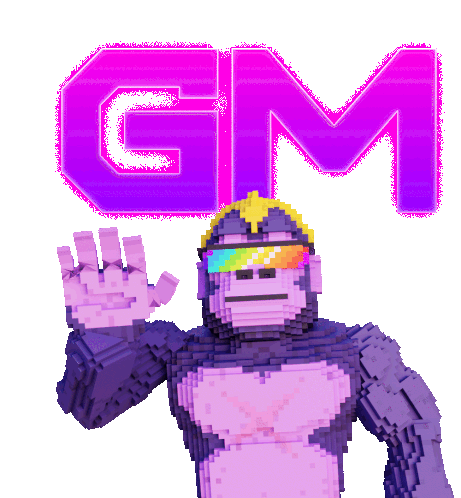 GM Cyber Kongz Waving Good Morning