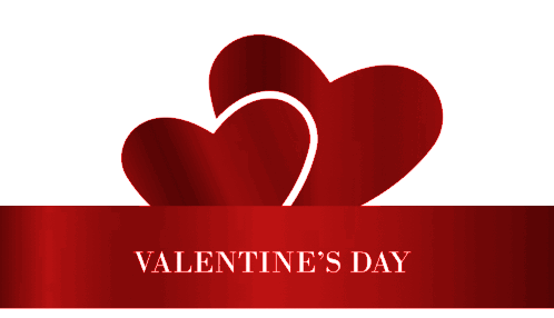Happy Valentine's Day Blue Hearts Sticker