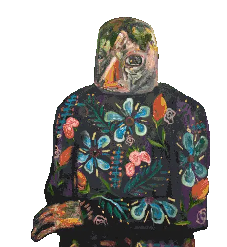 Munko Munkochoe Floral Figure by David Choe