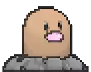 Diglett Pokemon Sticker
