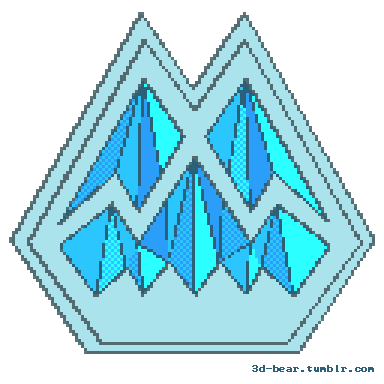 Animated Pixel Art Icicle Ice Badge Sticker