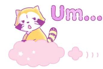 Rascal Says Um... Sticker