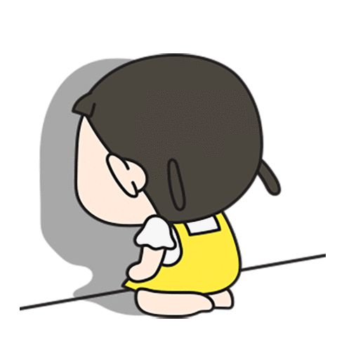 Sad Dissatisfied Girl Sticker