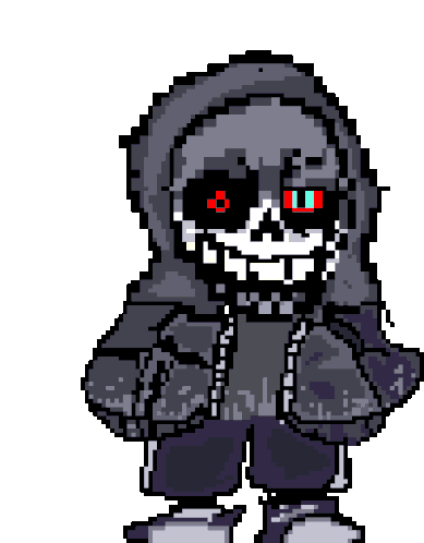 Dust Sans Murder Sans Pixel Art Sticker