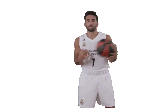 Real Madrid Basketball Player Liga Endesa Sticker