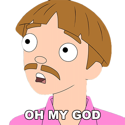 Freddie Harper: Oh My God Reaction Sticker