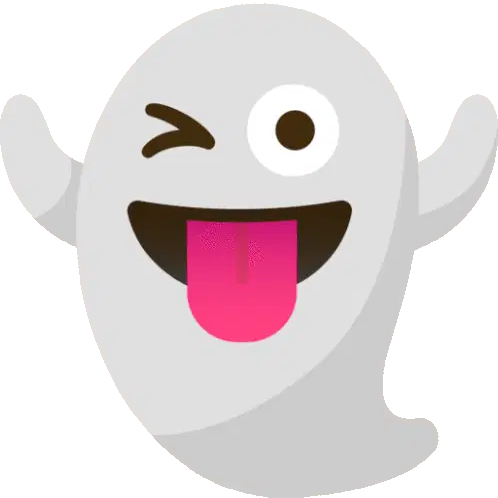 Winking Ghost Emoji Animation