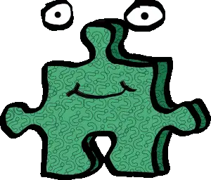 Jeff Eyes Puzzle Gang Sticker