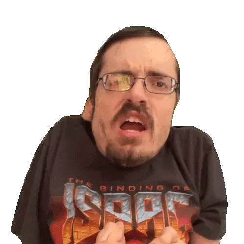 Ricky Berwick Sticking Tongue Out Sticker