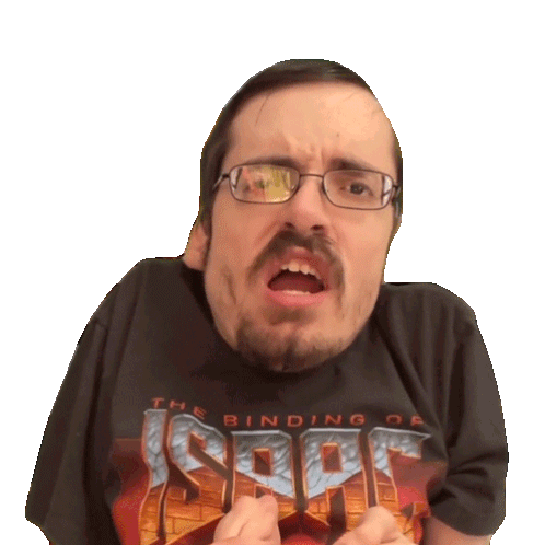 Ricky Berwick Sticking Tongue Out Sticker