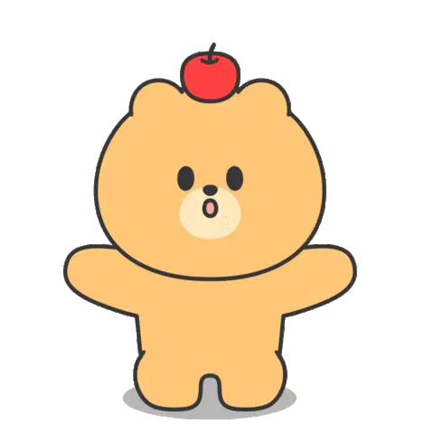 Fresh Green and Red Apples on Branch Sticker