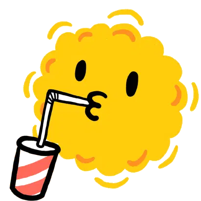 Sunny Character Quenches Thirst
