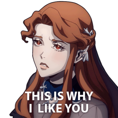Lenore 'This Is Why I Like You' Castlevania Sticker