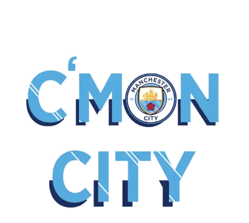 C'mon City Manchester City Football Club Sticker
