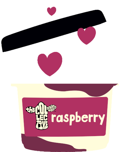The Collective Raspberry Yogurt Sticker
