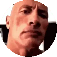 The Rock's Iconic Look Sticker