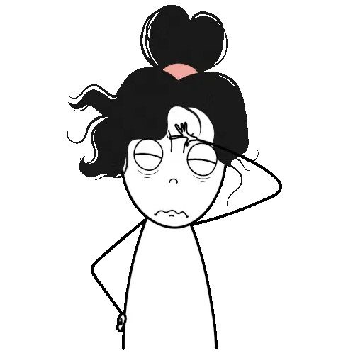 Tired & Frustrated Mental Health Reaction