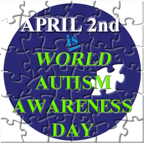 April 2nd World Autism Awareness Day Sticker