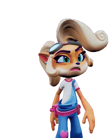 Coco Bandicoot: Annoyed Expression