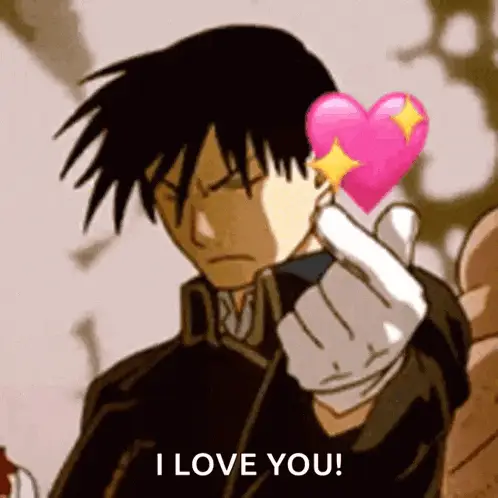 Anime Heart Gesture: I Love You! – free GIF download