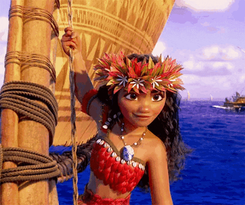 Moana from Moana 2 with Flower Crown