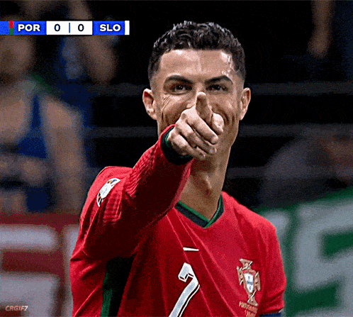 Cristiano Ronaldo Laughing and Pointing