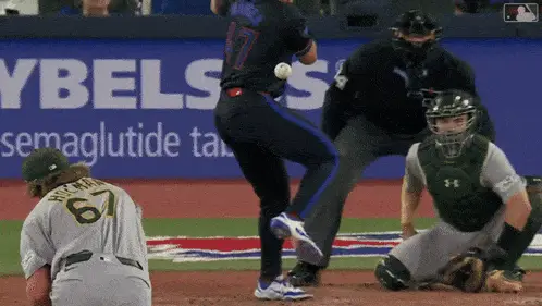 Toronto Blue Jays Addison Barger Hits Ball