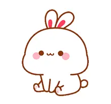 Mikonay the Cute Bunny Blinks