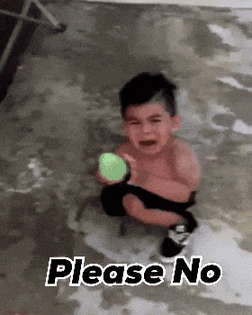 Crying Kid Says "Please No"