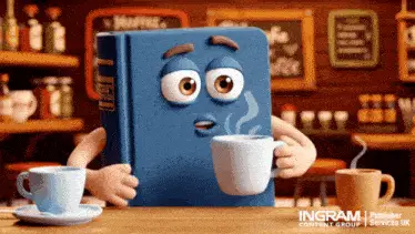 Good Morning Coffee with a Book Character – free GIF download | memes GIF | meme platform