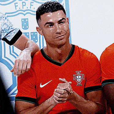 Cristiano Ronaldo Rubs Hands for Portugal