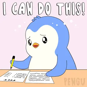 Pengu Pudgy: I Can Do This! Study Time