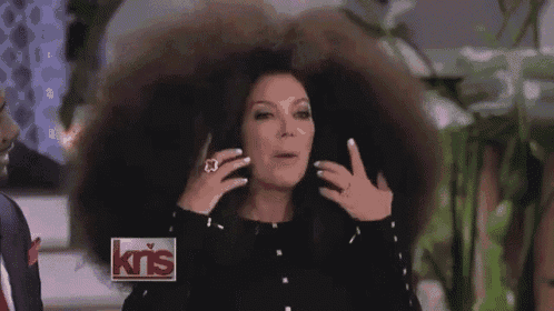 Kris Jenner Shocked by Giant Afro