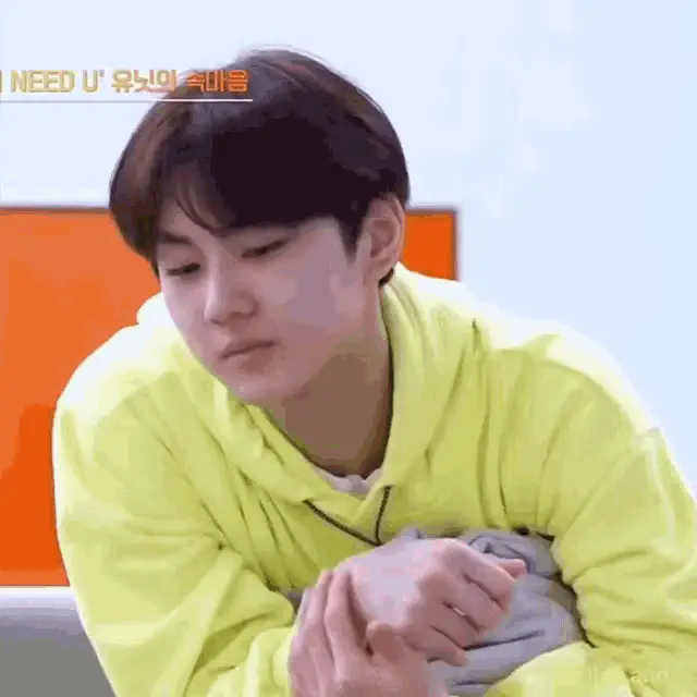 Yang Jungwon in Yellow Hoodie