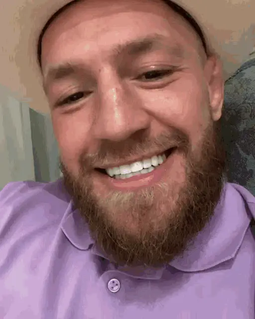 Conor McGregor Smiling and Winking