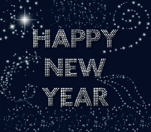 Happy New Year Sparkling Greeting