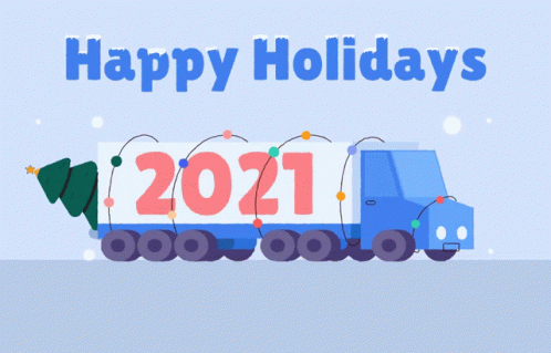 Happy Holidays 2021 Truck
